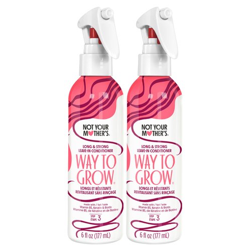 Not Your Mother's Way to Grow Long and Strong Leave-In Conditioner – Detangler for Stronger Hair and Less Breakage - 6 fl oz (2-Pack)