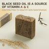 AUTHENTIC BATH & SOAP Cold Processed -Black Seed Oil Soap Bar- Nourishing, Antioxidant-Rich, Natural, Men & Women, no Sulfates or Parabens, Vegan, All Skin Types. (Pack of 2) 4.2 Oz Each
