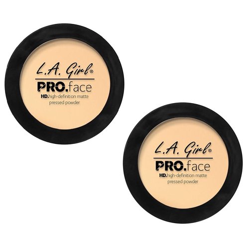 Pack of 2 L.A. Girl PRO Face High Definition Matte Pressed Powder, Classic Ivory GPP602