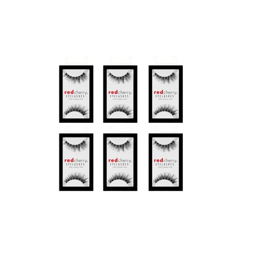Red Cherry #WSP False Eyelashes (Pack of 6 Pairs)