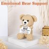 Positive Bear Crochet for Friend Birthday Gifts for Mom Aunt Dad Grandpa Daughter Son, Emotional Coworker Sister Brother Support Gifts Small Cute Stuff Things Inspirational Mental Health Gifts