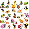 Building Blocks Party Favors for Kids, Mini Animals Building Block Sets for Classroom Prizes Birthday Goodie Bag Fillers Valentines Easter Gifts for Kids Boys Girls 4+ Year (without box, pack, 30)