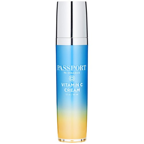 Passport to Organics Vitamin C Cream with Spanish Rosemary and Vitamin C Ester,No Added Parabens
