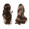 Onedor 15" Synthetic Fiber Curly Ponytail Hair Extension hairpiece with Clip-in Jaw Clips, Dual-Use Hair Extensions (12TT26)
