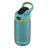 Contigo Aubrey Kids Stainless Steel Water Bottle with Spill-Proof Lid, Cleanable 13oz Kids Water Bottle Keeps Drinks Cold up to 14 Hours, Ocean
