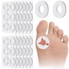 Nuanchu 72 Pcs Callus Cushions Callus Pads for Bottom of Foot Round Corn Cushions Pads for Feet Soft Adhesive Felt Corn Pads for Ball and Side of Foot, Pain Relief from Shoe