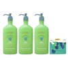 Bath & Body Works Aromatherapy Aloe Orange + Sandalwood 3 Pack Body Lotion Gift Set Bundle with an Aloe Vera Bar Soap - Full Size
