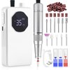 SAVILAND Electric Nail Drill Professional - 35000 RPM Rechargeable Acrylic Nail Drill with Drill Bits Sanding Bands for Nail Art Removal Nail Care for Nails Manicure and Pedicure Kit Salon Use