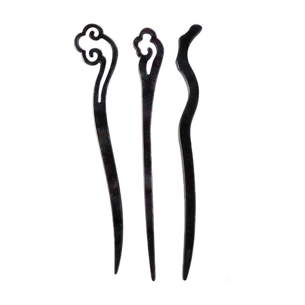 3 Pcs Exquisite Acetate Hair Sticks Simple Vintage Hair Sticks Handmade Chinese Style Hair Chopsticks Hairpins Hair Accessories for Women Girls