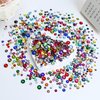 Briskbloom 4500PCS Resin Flatback Rhinestone, 2mm 3mm 4mm 5mm 6mm Siam/Red Flatback Rhinestones for Tumblers, Nails Art, Mugs, Bottles, Craft Decoration, Loose Bling Glitter Gem Stone