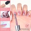 GAOY Glitter Gel Nail Polish, 16ml Pink Sparkly Gel Polish, Diamond Shiny Soak Off Glitter UV Gel for Nail Art, 1125 Pink Bloosms