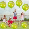 10Pcs Tennis Party Balloons Decorations, Tennis Ball Foil Mylar Balloons for Men Women Kids Sports Tennis Themed Party Decorations Supplies