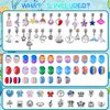 VICTLOV Charm Bracelet Making Kit, DIY Craft for Girls, Unicorn/Mermaid Crafts Gifts Set for Arts and Crafts for Girls Teens Ages 5-12 (Aqua 95 Pieces)