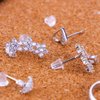 Clear Earring Back 4 mm Silicone Clear Earring Clutch Safety Backings 1200 Pieces