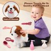 Arkyomi Walking Dog Toy with Remote Control Interactive Dog Toy Leash Plush Pets Puppy Doy Toy with Walking Barking Singing Shaking Tail Pretend Dress Up Dog for Boys & Girls