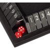 WE Games 8.5 inch 4-Player Shut The Box Wooden Board Game, Travel Size, Black Stained Wood
