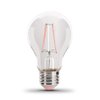 Feit Electric - A19/TPK/LED 25W Equivalent Pink Filament Dimmable Clear Glass Colored LED Light Bulb