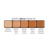 Graftobian HD Glamour Crème Foundation Palette (Warm #2) - High Definition 5 Color Makeup Palette, Cream Based Foundation Concealer and Contour Palette, Full Coverage - Medium Warm Skin Shades