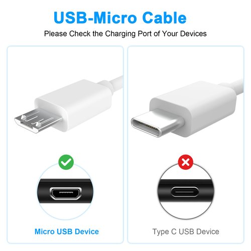 Zosvoses Micro USB Cable Compatible with Old Kindle E-Readers, Paperwhite, Oasis and 2020 & Older Kindle & Fire Tablets, 2018 8th Gen & Older Fire HD (4.9ft)