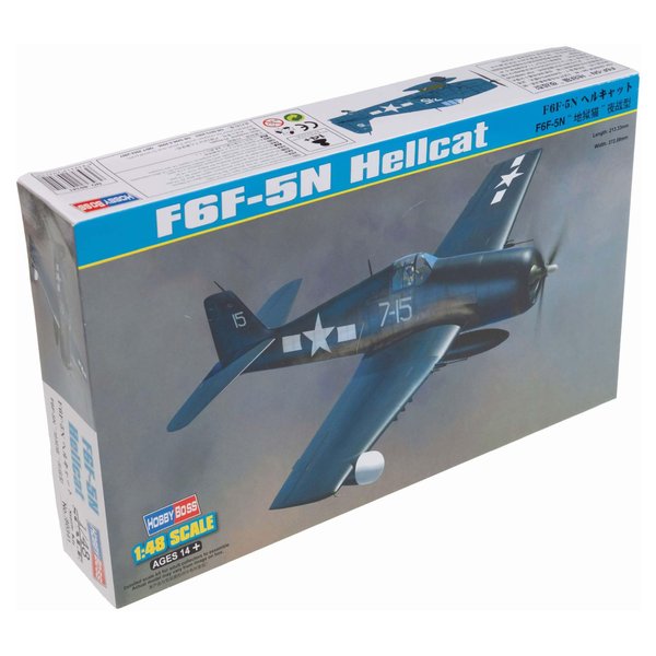 Hobby Boss F6F-5N Hellcat Airplane Model Building Kit