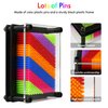 LXS 3D Pin Art Board Toy, Colourful Plasic Board Size(3.75 x 5 inches), Classic Pin Impression Art Toys Sculpture for Children Kids