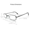 EYE ZOOM 3 Pack Classic Readers Rectangular Metal Reading Glasses for Men and Women, Gunmetal, +2.00 Strength