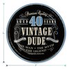 Old Man Vintage Dude Party Supplies - 40th Milestone Birthday Dessert Plates and Napkins (Serves 16)