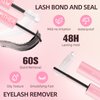 Lash Extension Kit, PITHER 280 PCS 40D Lash Clusters DIY Eyelash Extension Kit with Lash Bond and Seal Waterproof, Lash Remover for Lash Extensions Individual Lashes Kit Beginners 9-16mm