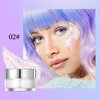 Holographic Body Glitter Gel for Body Face Hair Lip Makeup, Long-Lasting Waterproof Color Changing Sparkling Glitter Liquid Sequins, Suit for Music Festival Halloween Concerts Art Party for Women Gri