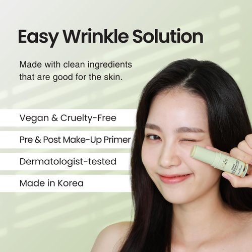 Petite Pluie Vegan Face Serum Stick (0.35 oz) with Green Tea, Collagen, and Niacinamide For Anti-Aging & Moisturizing Balm Stick, Hydrating Stick For Face Korean