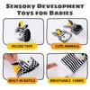 Baby Toys 0-6 Months,High Contrast Baby Toys for Newborn,Black and White Baby Toys,Infant Rattle Socks and Wrist Toy,Newborn Toys 0 3 Months Brain Development,0-6 Months Babies Boy Girl Gift