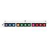 Beistle 53650 Hanging Banners 2 Piece New York City Party Decorations, 5" x 6', Black/Purple/Blue/Yellow/Green/Pink/Red