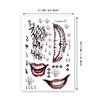 Fake Tattoos, 3-Sheet Men Temporary Tattoo Stickers for Adult Men Halloween Cosplay Costumes and Party Accessories