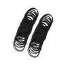 100 Pcs Black Hair Ties, elastic Hair Ties No Damage Ponytail Holder，for Thick and Curly Hair Hair Elastic Band，for Women or Men, Hair Elastics and Ties, Hair Accessories