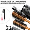 Abeillo Hair Brush Cleaner Tool Set - 4 Pieces Comb Cleaning Brush Hair Brush Cleaner Rake for Removing Hair Dust Home Salon Use (4 Style, Black, Oblong, Double Head, All Hair Types)