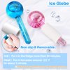 Kalevel Beauty Ice Roller Face Massager Skin Care Tools and Gua Sha Facial Tool with Blue Ice Globe Set for Women Neck Body Lifting Migraine