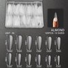 C12rtive 120Pcs Dual Nail Forms,Almond Extension Poly nail gel Nail Forms Full Cover Reusable Nail Molds 12 Sizes for Solid Nail Gel Glue Nail Art Design Salon&DIY