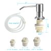 OHiHi Dish Soap Dispenser for Kitchen Sink (Brushed Nickel), Countertop Sink Soap Dispenser Water Pump with 47” No-Spill Extension Tube Kit Design for Kitchen Bathroom, No More Refills （Sliver）