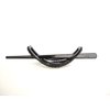 Silver and gray crystal art deco black acrylic hair slide stick clip barrette