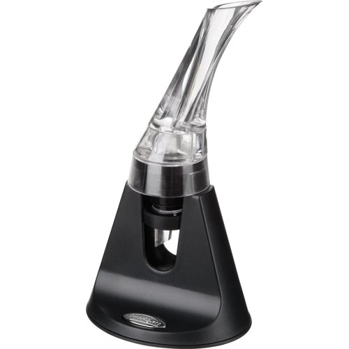 Trudeau Aroma Aerating Pourer with Stand Red Wine Bottle Aerator Spout,