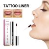 Bekoeen 3PCS Peel Off Lip Liner, Lip Liner Tattoo Peel Off,Brown Long Lasting Lip Liner Stain,Matte Tattoo Lip Liner Stain Peel Off,Infused with Hyaluronic Acid & Vitamin E