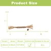 PAZ'S GIFT Catnip Toy Cat Toys Catnip Toy cat chew Toy cat Kicking silvervine Stick Teeth Cleaning Cute Kitten Teething Indoor Interactivecat Dental Care Matatabi (Raffia 2pcs)
