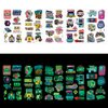 10 Sheet Gamer Stickers Glow in Dark Gaming Temporary Tattoos Video Game Gifts for Kids Classroom Rewards Gamer Birthday Party Supplies