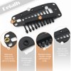 Dreamlover Wig Clips, Hair Extension Clips, Wig Clips to Secure Wig, 10 Teeth, Black, 30 Pieces
