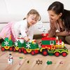 ZYLEGEN Christmas Train Building Kit,Christmas Train Set with Snowman,Stocking Stuffer for Kids,Xmas Gifts for Boys Girls,Christmas Décor Building Kit(621+Pcs)