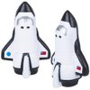 ArtCreativity Squish Space Shuttle, Set of 2, Slow Rising Squeezy Space Themed Stress Relief Toys for Kids, 4.75 Inch Squeezable Outer Space NASA Party Favors and Desk Decorations