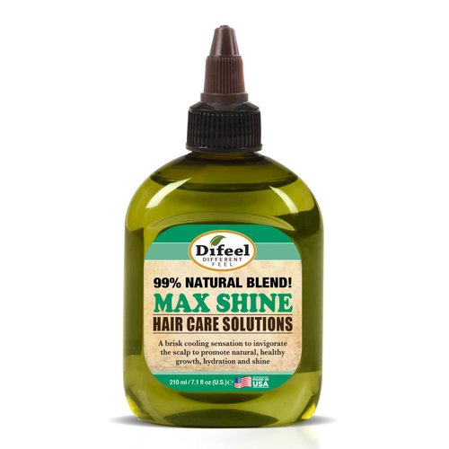 Difeel 99% Natural Hair Care Solutions Max Shine Hair Oil 7.1 oz. (PACK OF 4)
