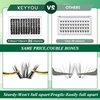 Lash Clusters,96 Pcs Cluster Lashes D Curl 10-18MIX DIY Lash Extensions Eyelash Clusters,KEYYOU Volume Wispy Individual Lashes Soft&Comfortable Easy DIY at Home(Y30,D-10-18MIX)