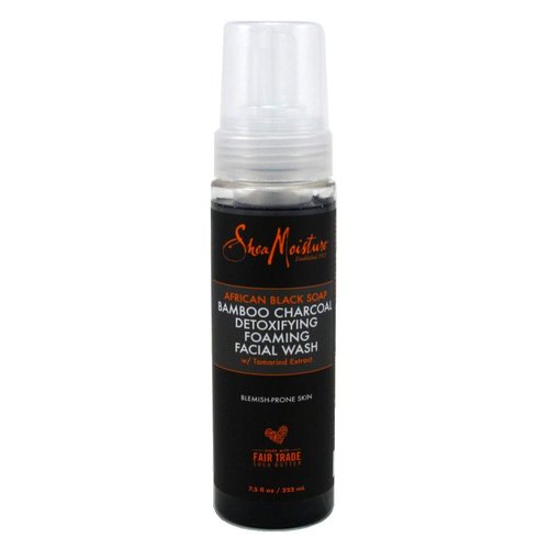 SheaMoisture African Black Soap Foaming Facial Wash 7.5 Ounce (222ml)