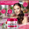 Apple Cider Vinegar Deep Conditioning Mask - Treatment for Dry Damaged Hair and Split End Repair - Sulfate Free Formula with Collagen, Keratin and Argan Oil - For Flaky Scalp and Dandruff Relief
